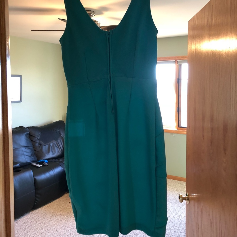 Turquoise Form Fitting Dress - Picture 2 of 3